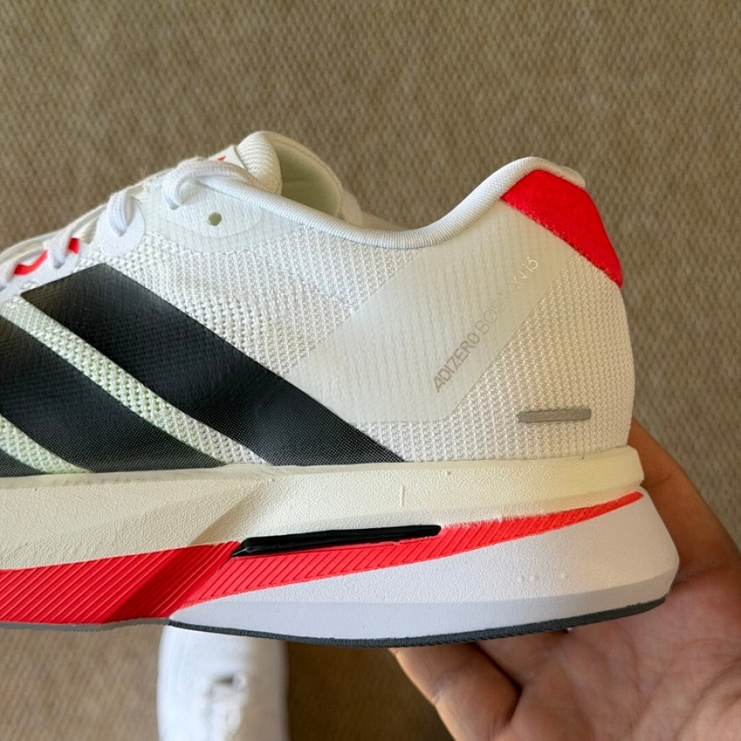 Adidas Adizero Adios Pro 3 Men's Running Race Shoes Cloud White Core Black Solar Red Lightstrike Pro Carbon Plate HQ8438