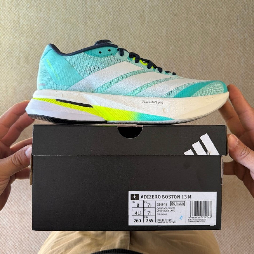 Adidas Adizero Adios Pro 3 Running Shoes - Pulse Mint / Lucid Lemon / Core Black - Men's Race Day Marathon Carbon Plate Sneakers - GZ8451