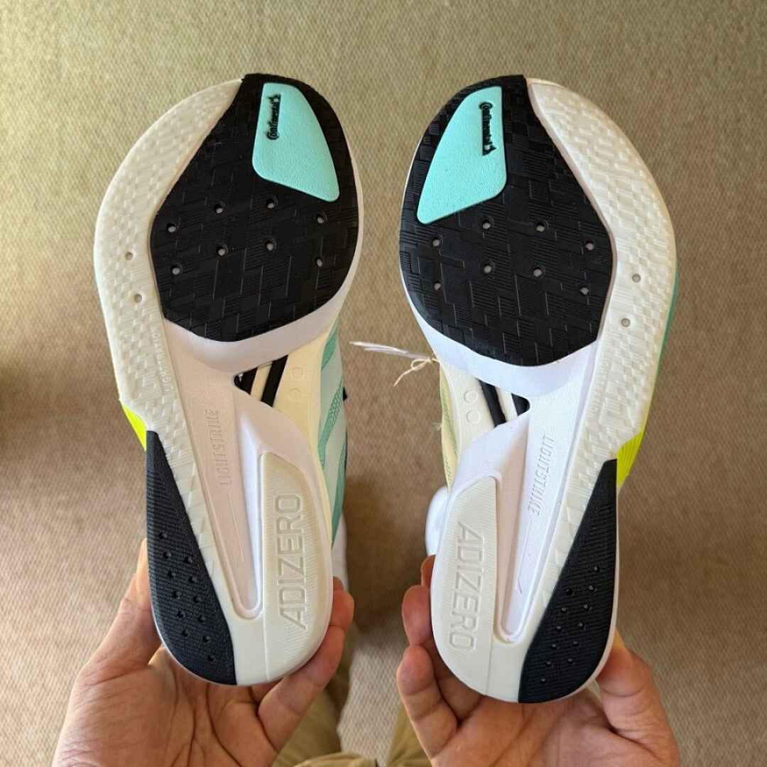 Adidas Adizero Adios Pro 3 Running Shoes - Pulse Mint / Lucid Lemon / Core Black - Men's Race Day Marathon Carbon Plate Sneakers - GZ8451