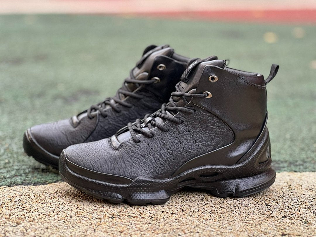 ECCO Men's BIOM AEX Laced Boot GORE-TEX Black 80203401001 - Waterproof Leather High-Top Casual Lifestyle Sneaker Boot