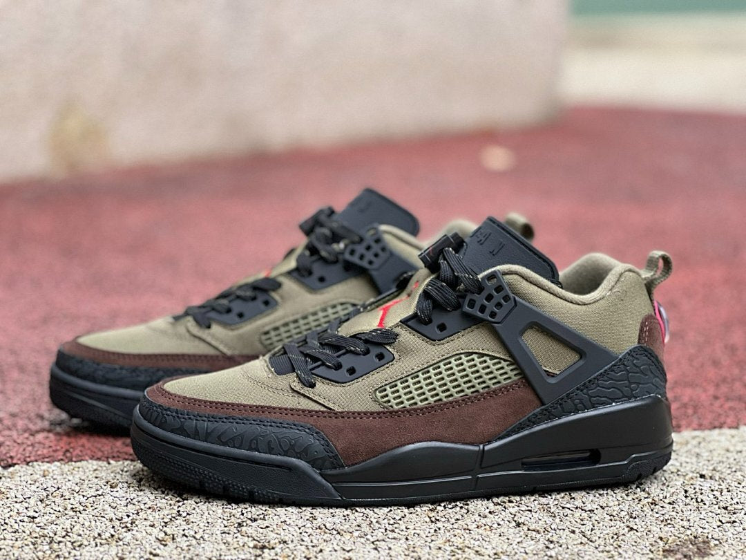 Nike Air Jordan Stay Loyal 3 FQ1750-200 Neutral Olive Black Brown Men's Lifestyle Sneakers Hybrid Elephant Print Shoes