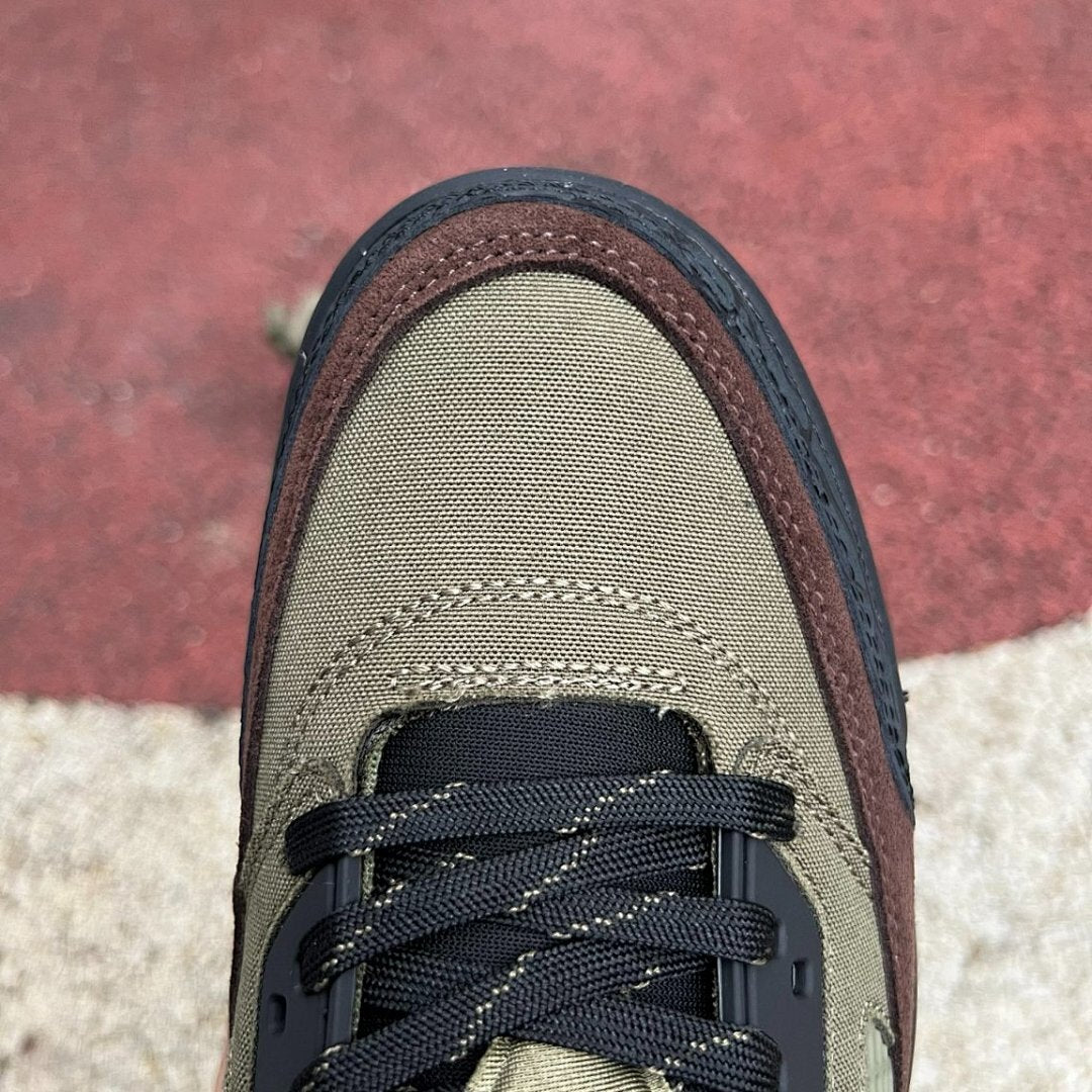 Nike Air Jordan Stay Loyal 3 FQ1750-200 Neutral Olive Black Brown Men's Lifestyle Sneakers Hybrid Elephant Print Shoes
