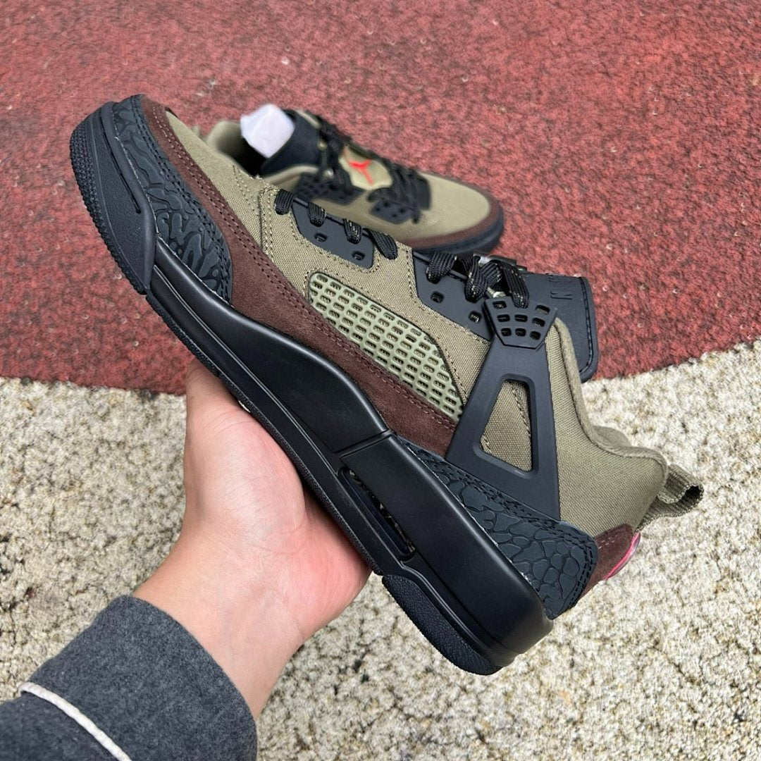 Nike Air Jordan Stay Loyal 3 FQ1750-200 Neutral Olive Black Brown Men's Lifestyle Sneakers Hybrid Elephant Print Shoes