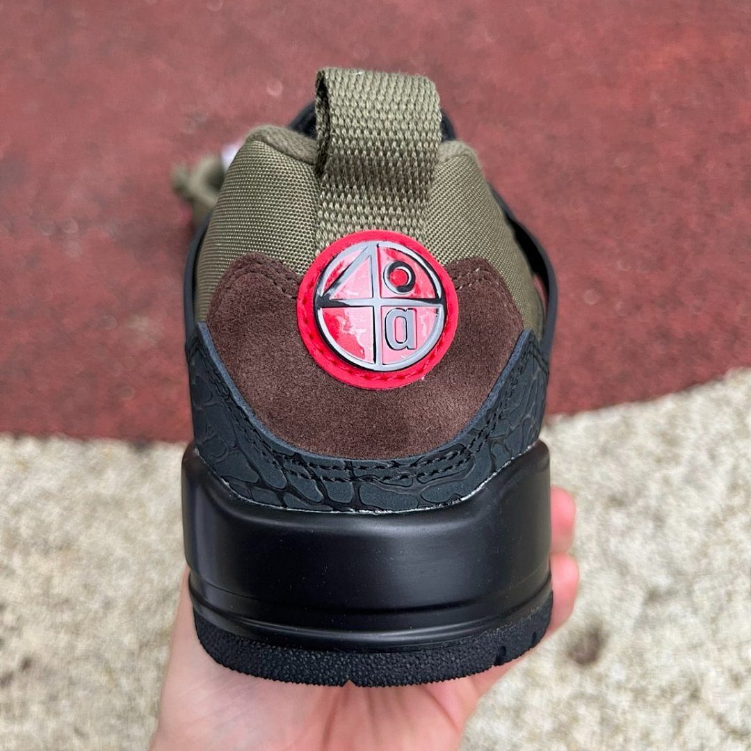 Nike Air Jordan Stay Loyal 3 FQ1750-200 Neutral Olive Black Brown Men's Lifestyle Sneakers Hybrid Elephant Print Shoes