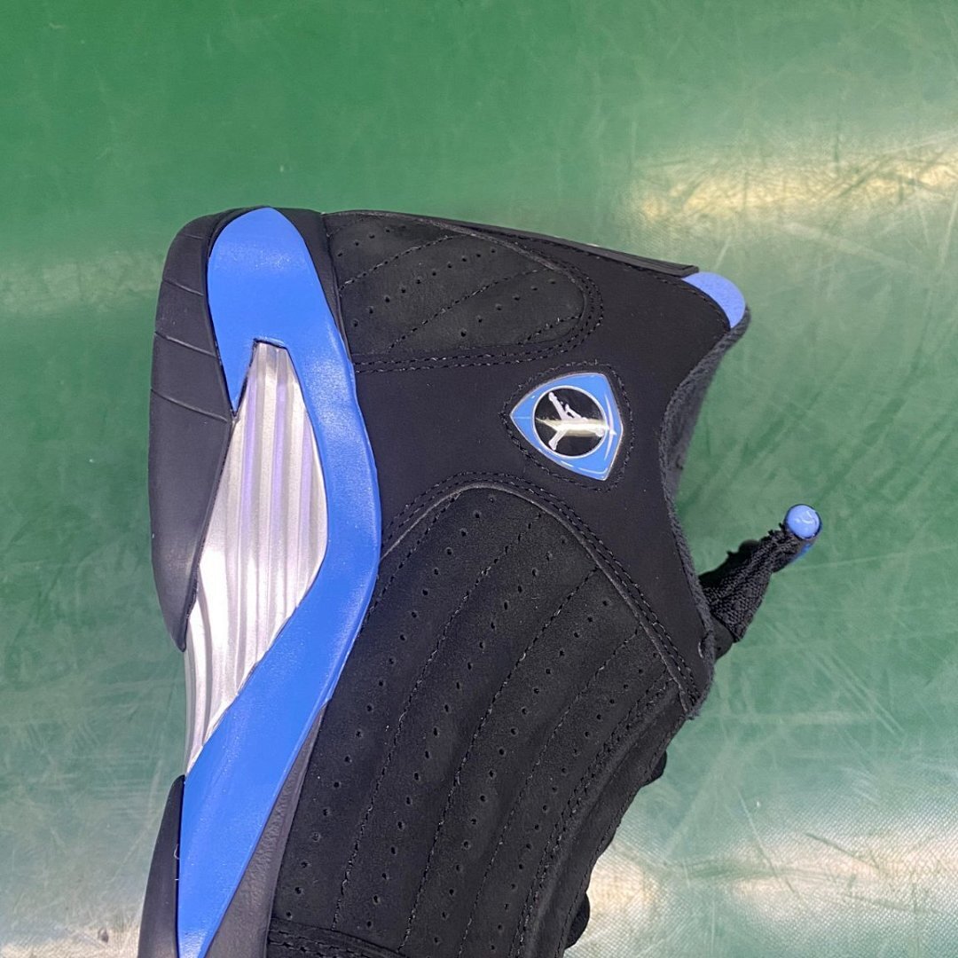 Air Jordan 14 Retro "Varsity Royal" Black Royal Blue Metallic Silver 311818-041 Men's Sneakers