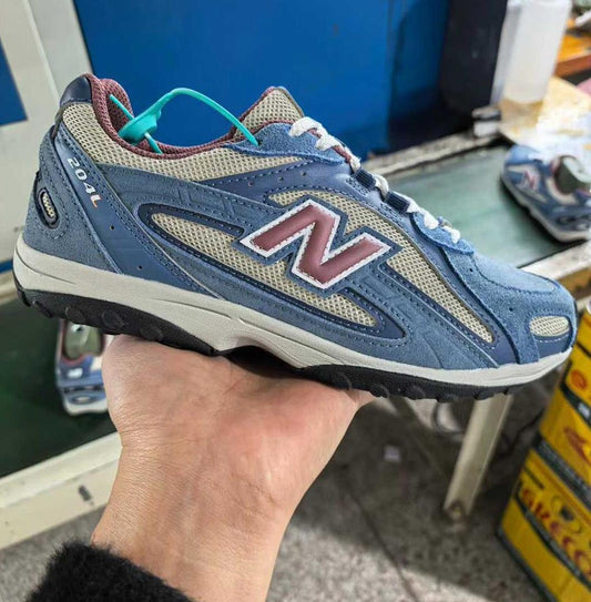 New Balance 204L Retro Runner Unisex Lifestyle Sneakers Dusty Blue Grey Burgundy