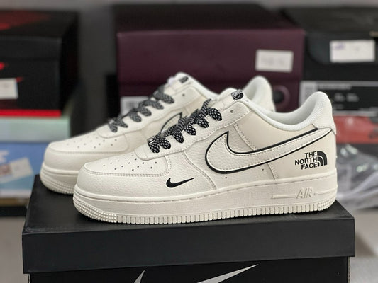 Nike Air Force 1 Low The North Face Cream White Black Hiking Laces Sneakers
