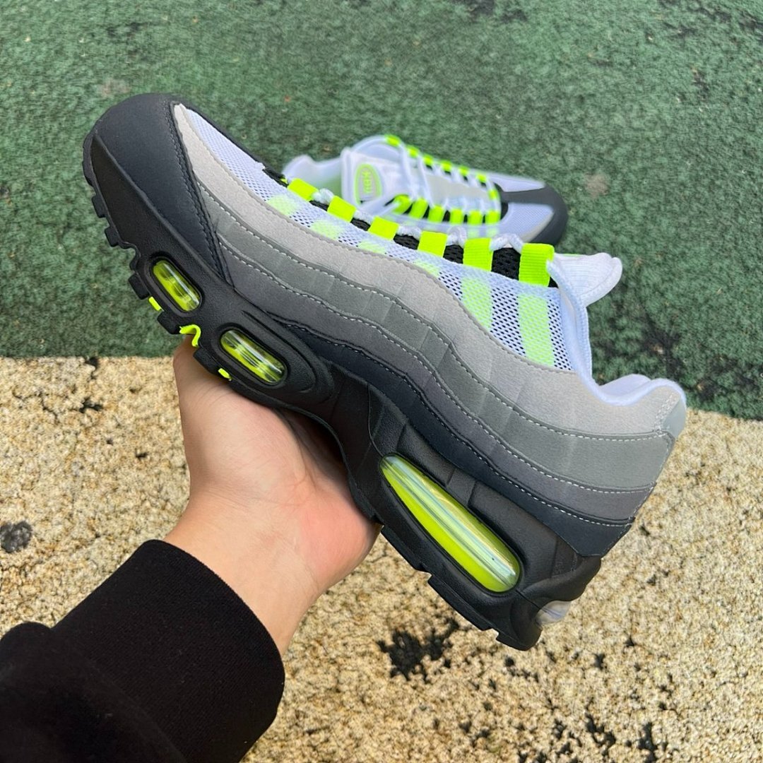 Nike Air Max 95 OG Neon Volt Grey Black CT1689-001 Men's Sneakers