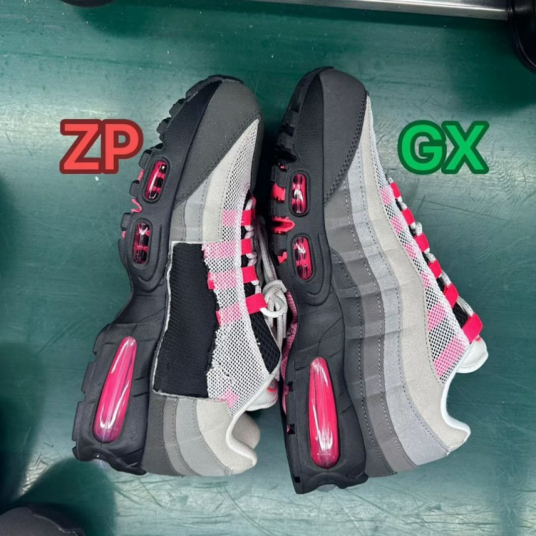 Nike Air Max 95 'Pink Foam' Grey Fog Black White Women's Running Shoes Sneakers Trainers DD9573-001