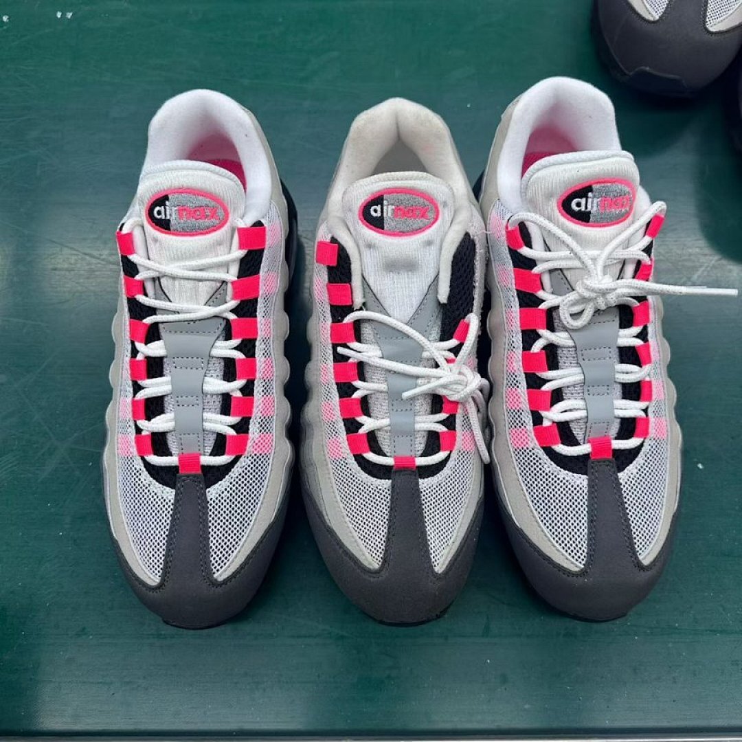 Nike Air Max 95 'Pink Foam' Grey Fog Black White Women's Running Shoes Sneakers Trainers DD9573-001
