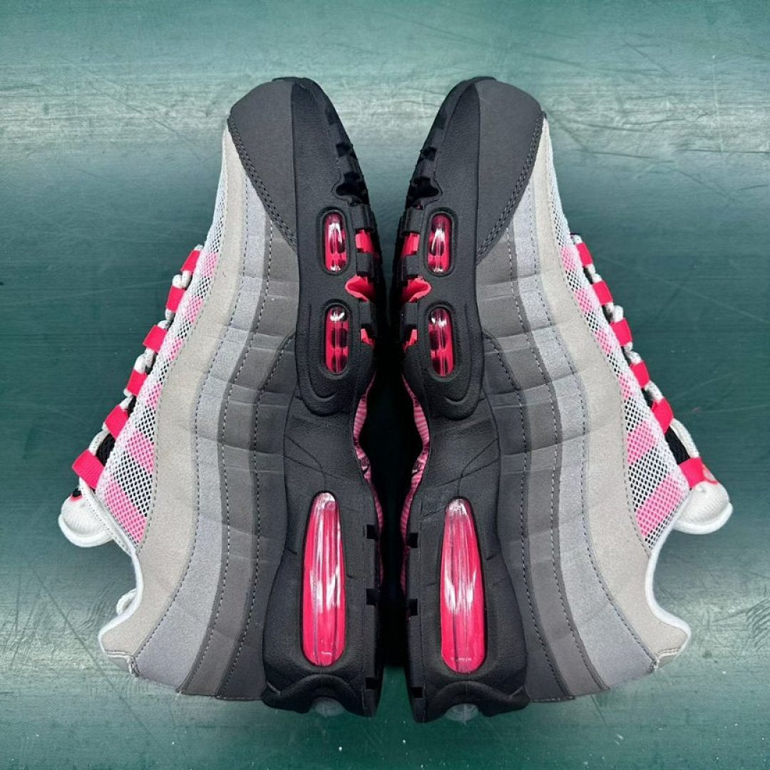 Nike Air Max 95 'Pink Foam' Grey Fog Black White Women's Running Shoes Sneakers Trainers DD9573-001