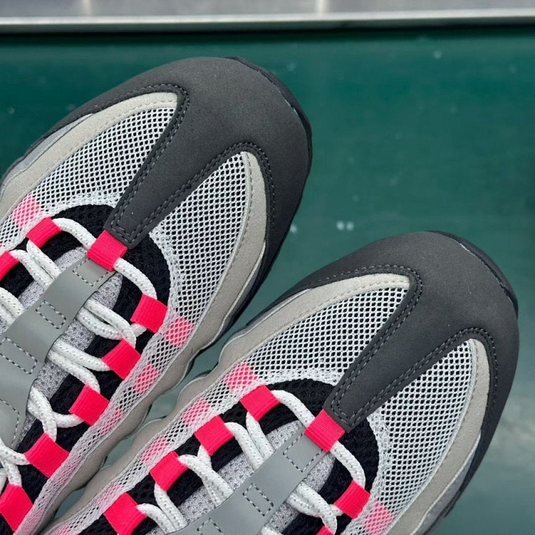 Nike Air Max 95 'Pink Foam' Grey Fog Black White Women's Running Shoes Sneakers Trainers DD9573-001