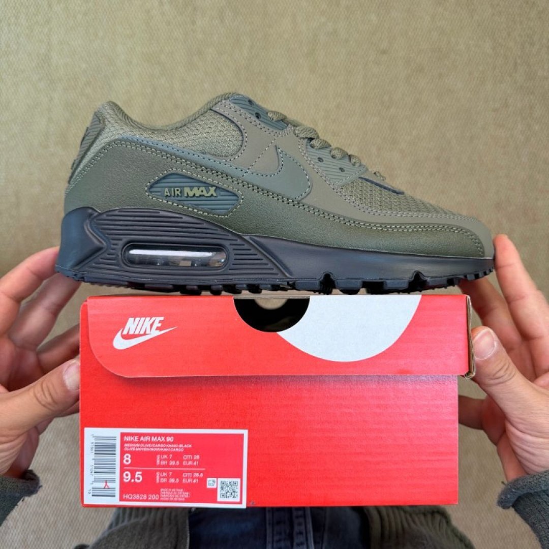 Nike Air Max 90 Medium Olive Black Men's Shoes FD0657-200