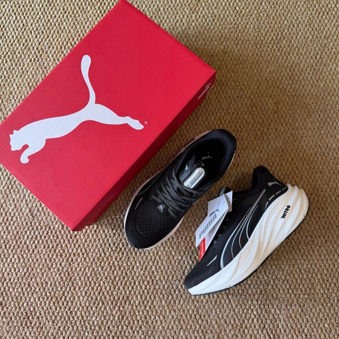 Puma Deviate Nitro 2 Men's Running Shoes Black White Performance Trainers 376785-01