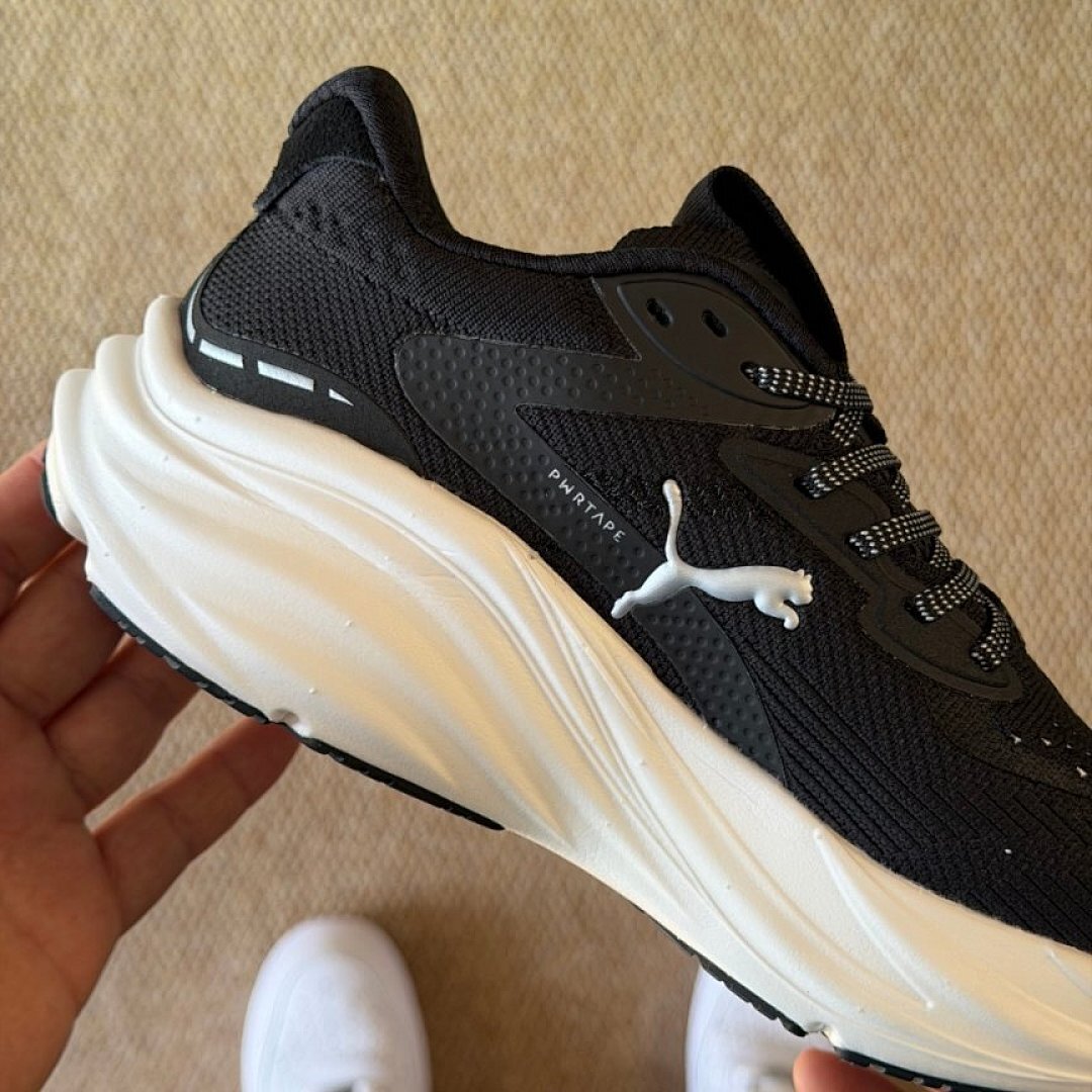 Puma Deviate Nitro 2 Men's Running Shoes Black White Performance Trainers 376785-01