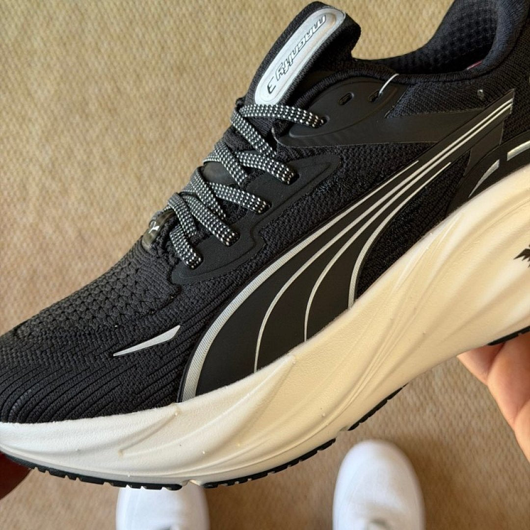 Puma Deviate Nitro 2 Men's Running Shoes Black White Performance Trainers 376785-01