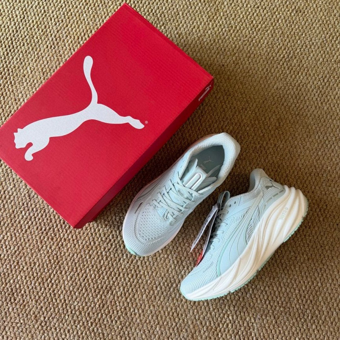 Puma Deviate Nitro 2 Women's Performance Running Shoes - Light Aqua Mint Green White (376807-09)