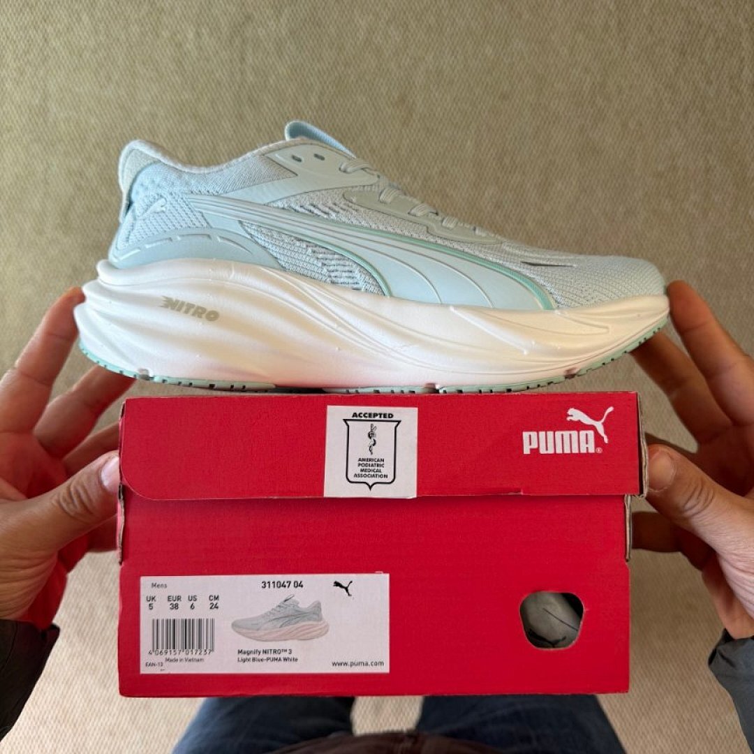 Puma Deviate Nitro 2 Women's Performance Running Shoes - Light Aqua Mint Green White (376807-09)