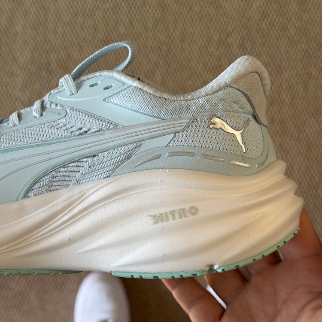 Puma Deviate Nitro 2 Women's Performance Running Shoes - Light Aqua Mint Green White (376807-09)