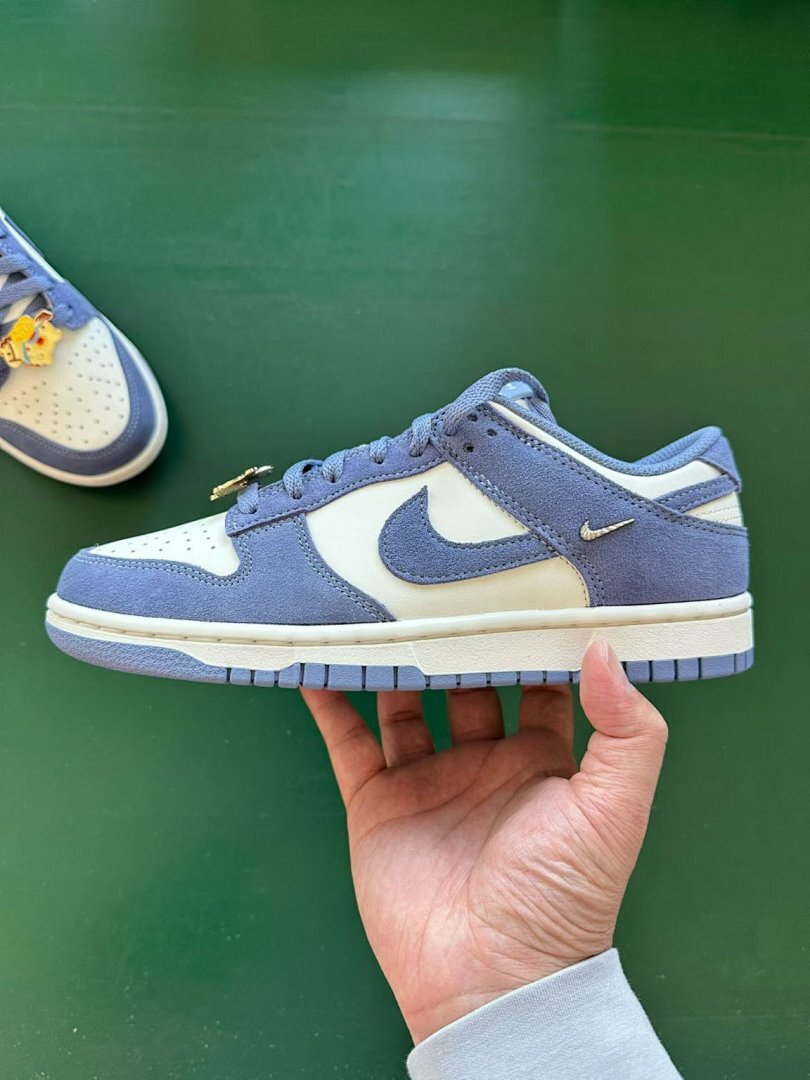 Nike Dunk Low LX Phantom Light Smoke Grey FJ2260-001 Periwinkle Blue Cream Sail Sneakers Shoes Men's Women's