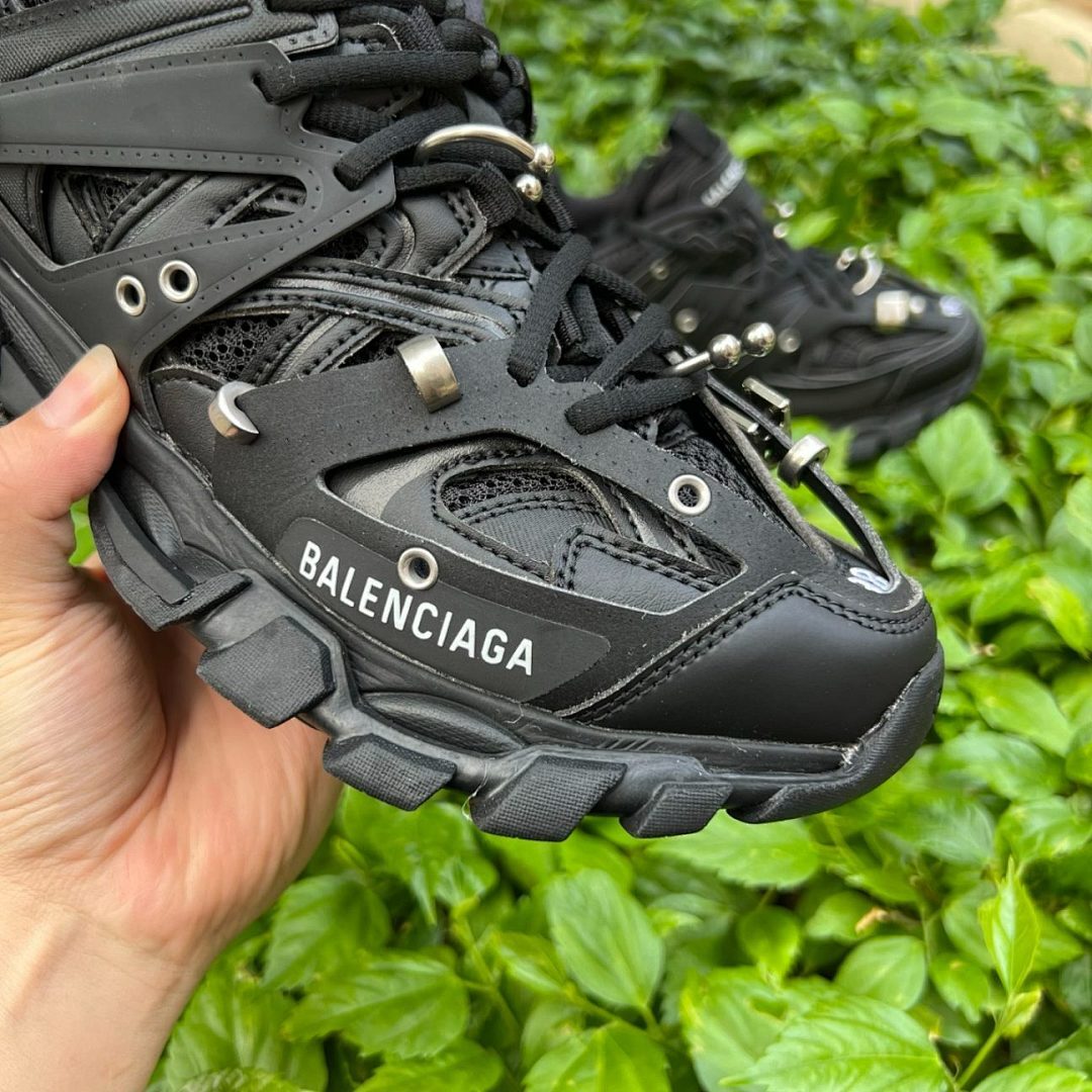 Balenciaga Track Trainer Sneaker All Black Men's Women's Luxury Designer Shoes