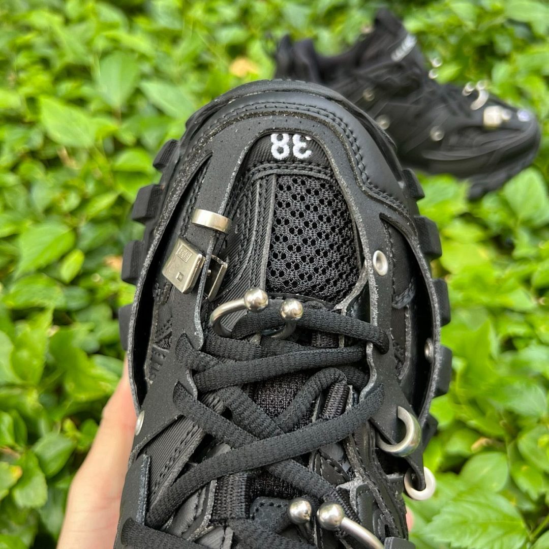 Balenciaga Track Trainer Sneaker All Black Men's Women's Luxury Designer Shoes
