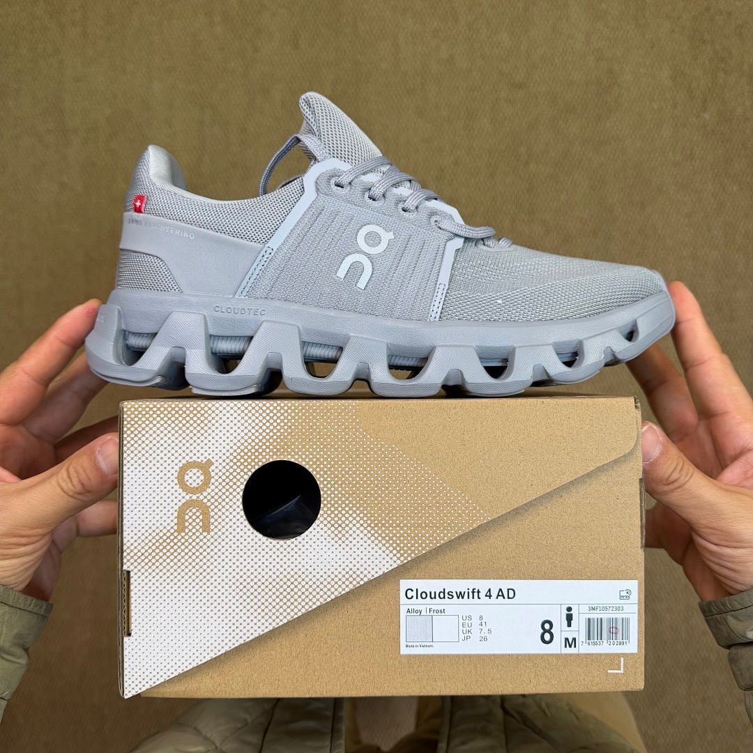 On Running Cloudgo Men's Women's Running Shoes Glacier White 57.98980 CloudTec Sneakers Trainers