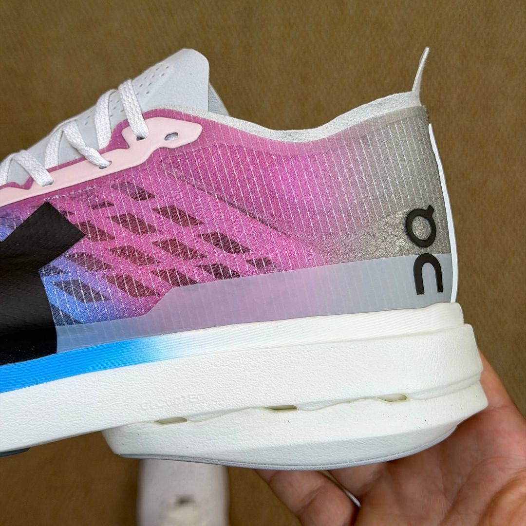On Cloudboom Echo 3 Men's Women's Carbon Plate Running Shoes Pink Blue Gradient Lightweight Performance Race Day Sneaker
