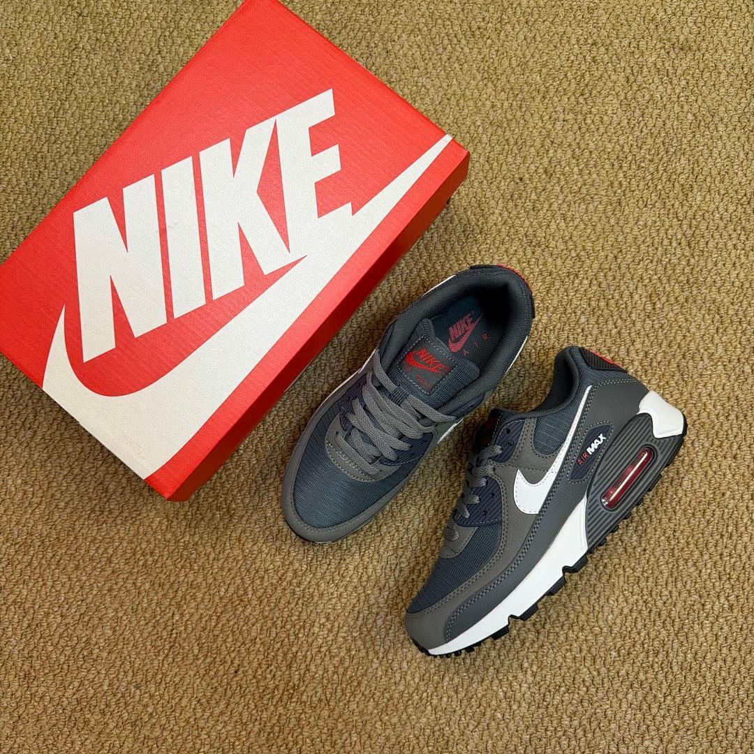 Nike Air Max 90 Men's Lifestyle Running Shoes Anthracite Cool Grey Infrared DM0029-003