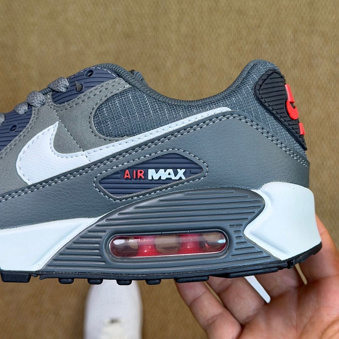 Nike Air Max 90 Men's Lifestyle Running Shoes Anthracite Cool Grey Infrared DM0029-003