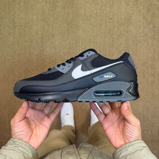 Nike Air Max 90 Black Anthracite White Grey Fog Men's Lifestyle Sneakers FD0663-001