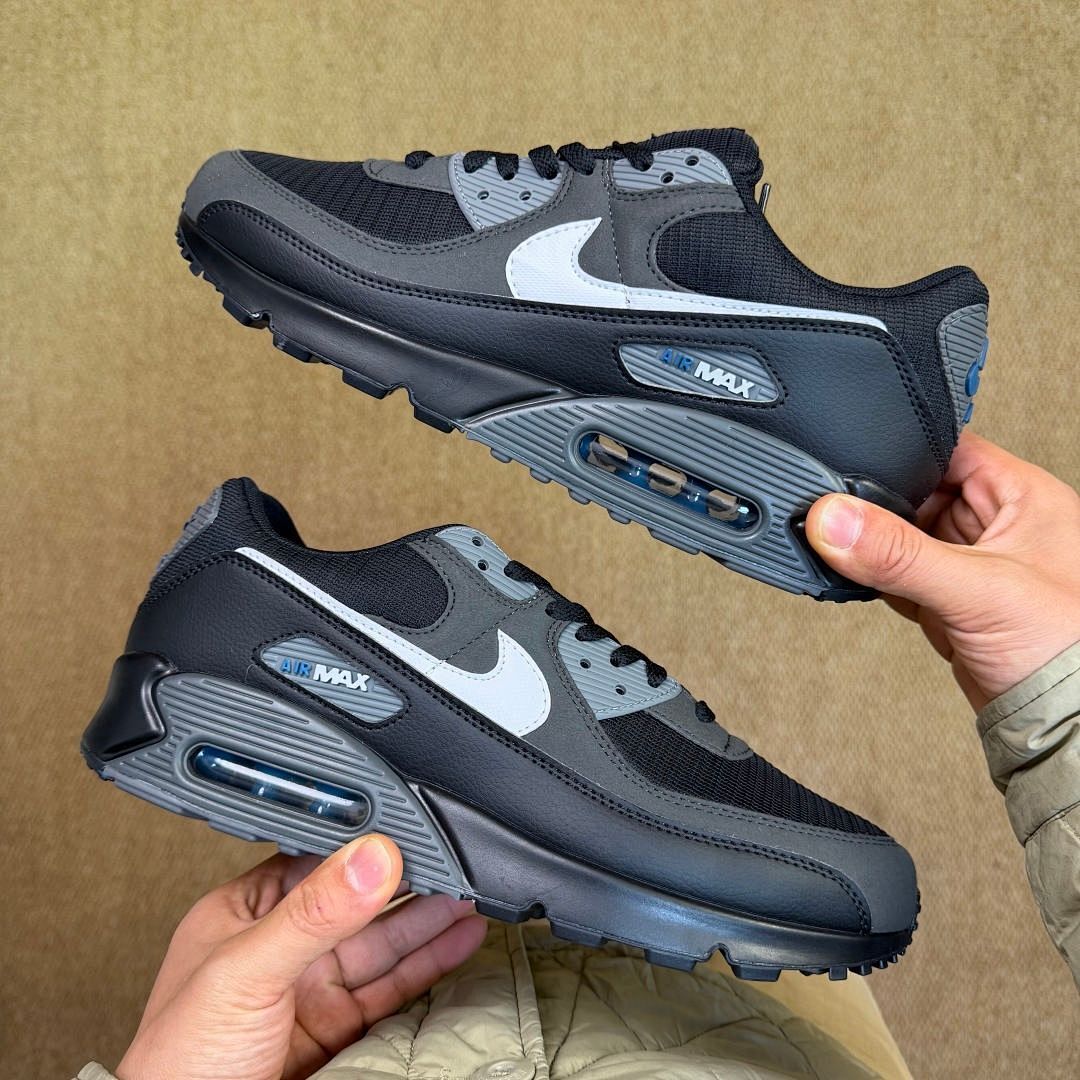 Nike Air Max 90 Black Anthracite White Grey Fog Men's Lifestyle Sneakers FD0663-001
