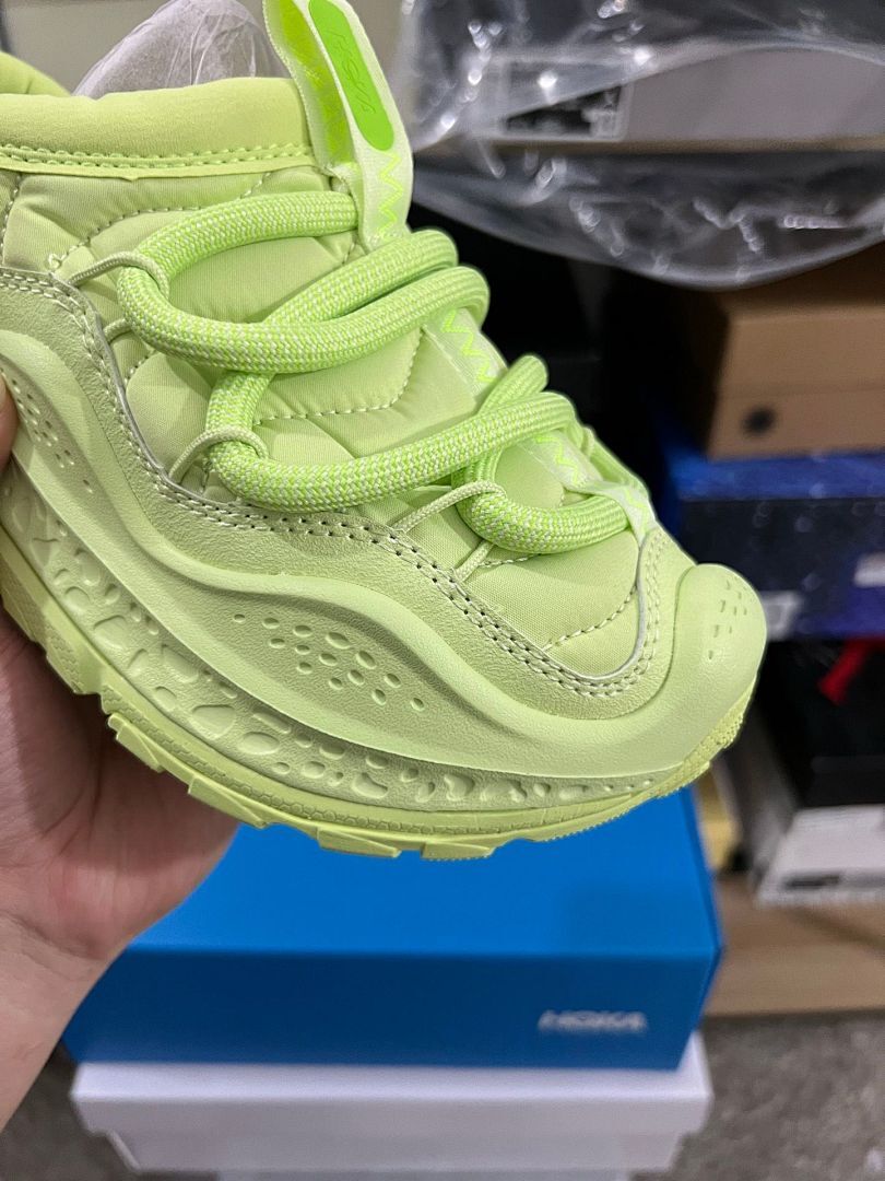 Hoka Transport Celery Green Lifestyle Walking Running Shoes Sneakers for Men Women 1127112-CEGR