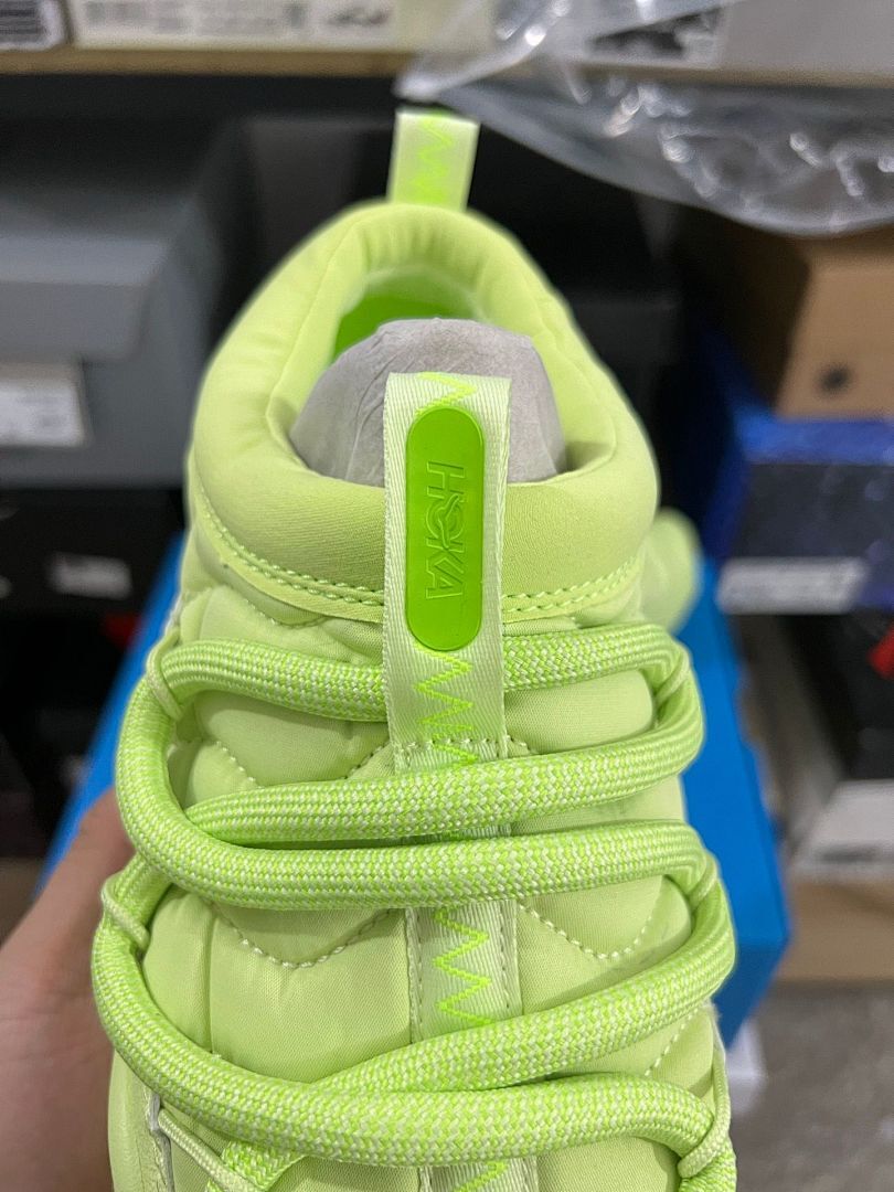 Hoka Transport Celery Green Lifestyle Walking Running Shoes Sneakers for Men Women 1127112-CEGR