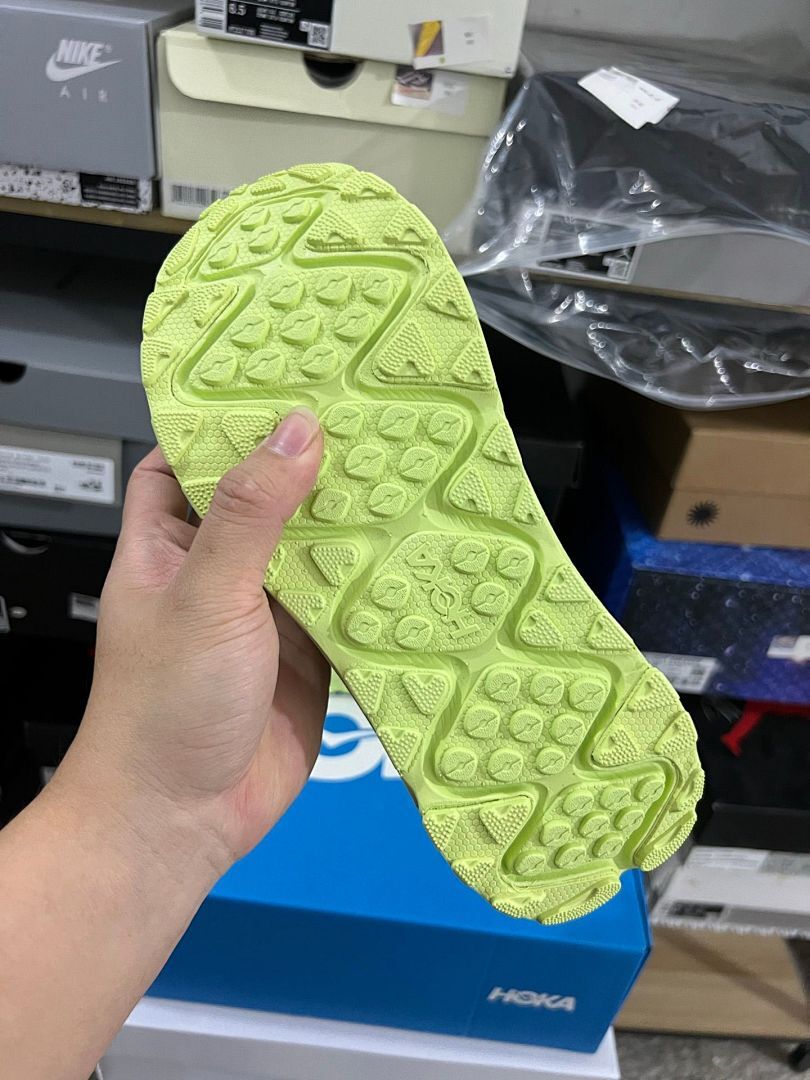 Hoka Transport Celery Green Lifestyle Walking Running Shoes Sneakers for Men Women 1127112-CEGR