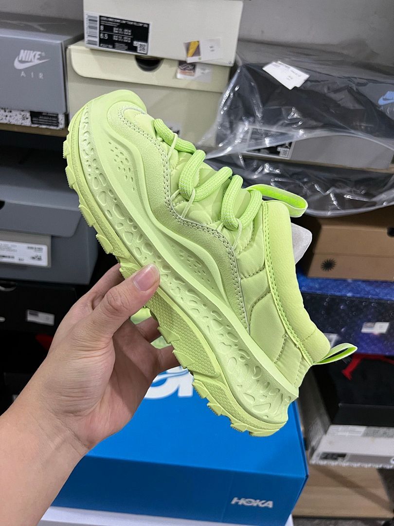 Hoka Transport Celery Green Lifestyle Walking Running Shoes Sneakers for Men Women 1127112-CEGR