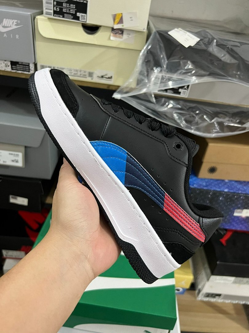 PUMA CA Match BMW M Motorsport Men's Sneakers Black White Blue Red 308072_01