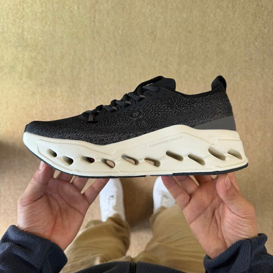 On Running Cloudmonster Cushioned Running Shoes Black Undyed
