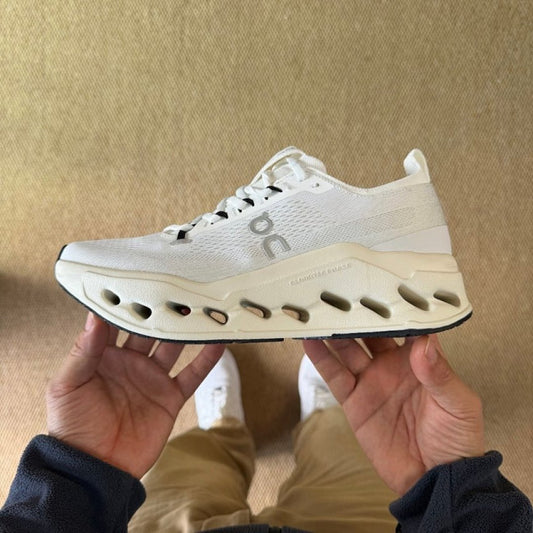 On Running Cloudmonster Phase Undyed White Cushioned Road Running Shoes