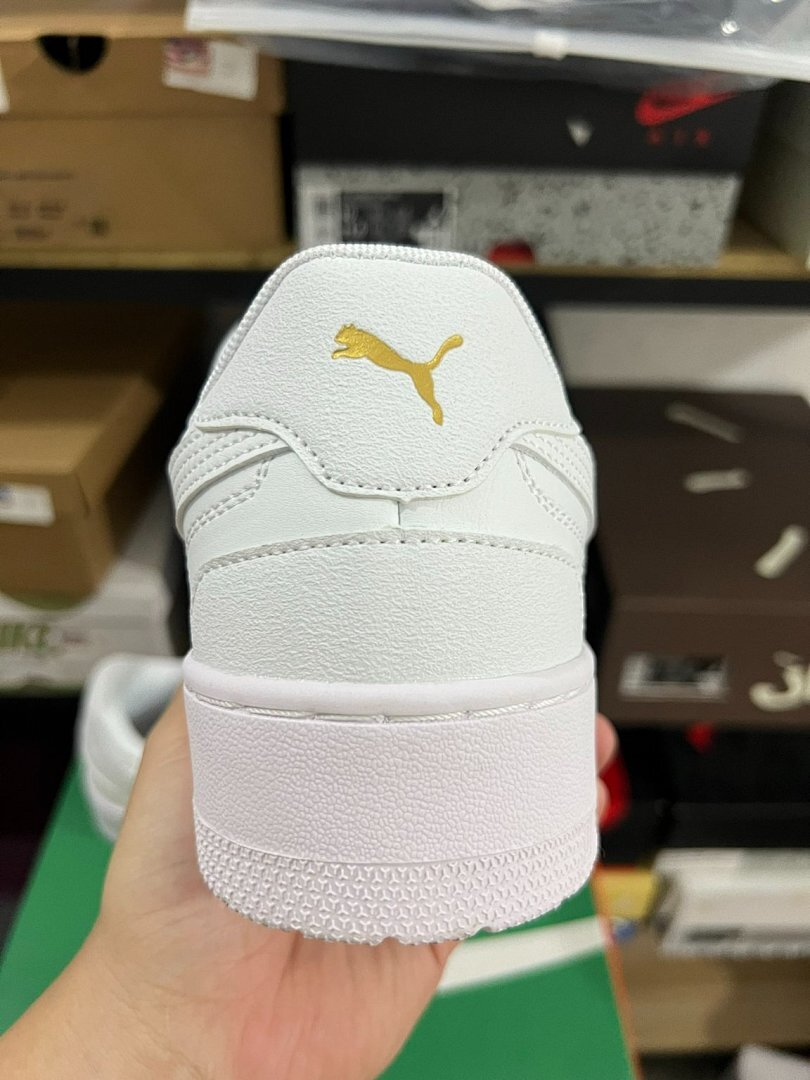 Puma CA Match White Gold 390771-01 Men's Women's Casual Lifestyle Sneakers Trainers Shoes