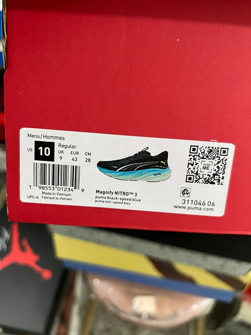 PUMA Deviate Nitro 2 Men's Running Shoes - Black / Ignite Blue (377759-01)