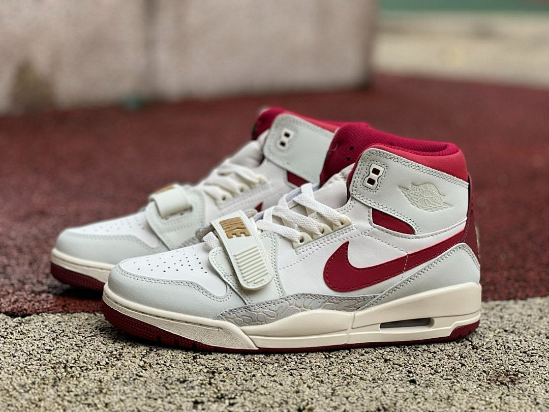 Jordan Legacy 312 Sail University Red AV3922-106 Men's High-Top Sneakers Elephant Print Retro Shoes