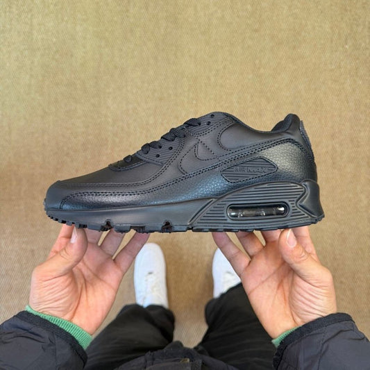 Nike Air Max 90 LTR Triple Black Leather Men's Shoes Sneakers CT1028-001