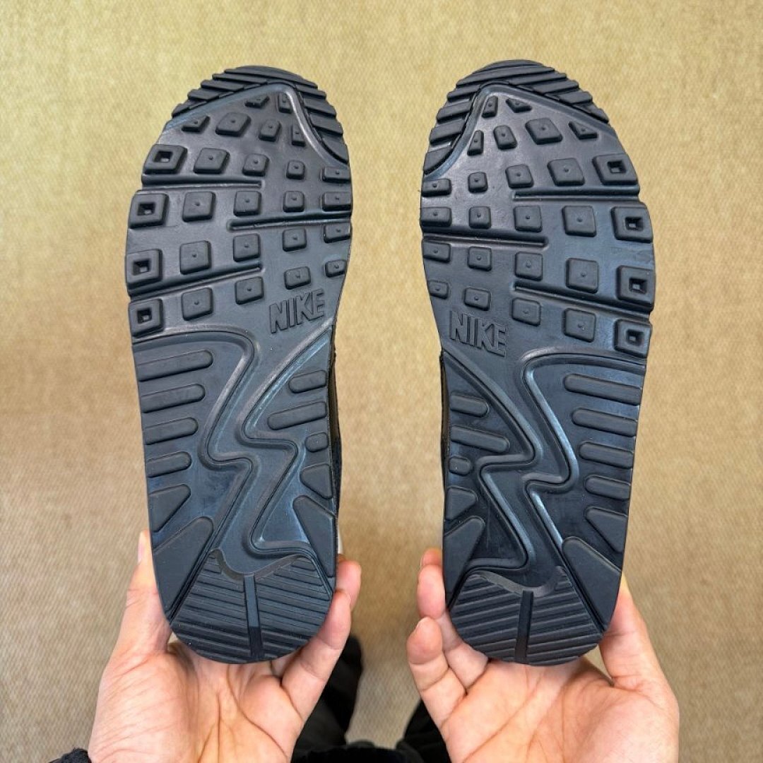 Nike Air Max 90 LTR Triple Black Leather Men's Shoes Sneakers CT1028-001