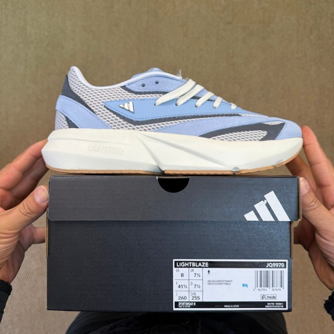 Adidas Adizero SL Men's Women's Running Shoes Ambient Sky Cloud White Core Black LIGHTSTRIKE Sneakers ID9612