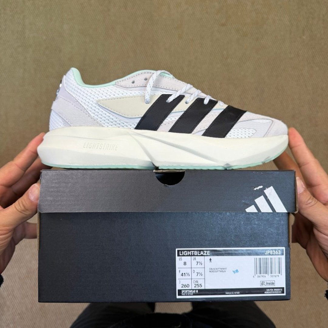 Adidas X_PLRBOOST Cloud White Core Black Pulse Mint Lightstrike Men's Lifestyle Sneakers HP5382