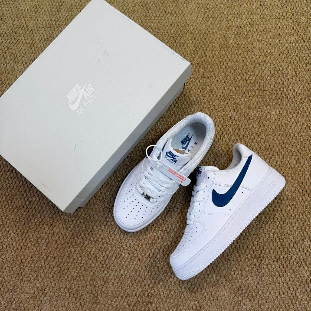 Nike Air Force 1 '07 Low White Royal Blue Sneakers DM0576-100 Men's Women's Casual Trainers AF1