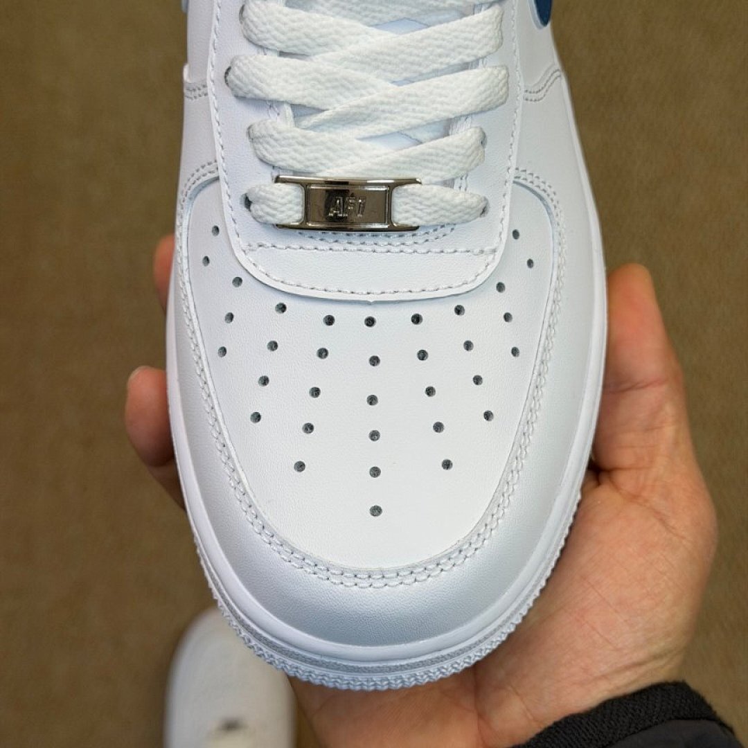 Nike Air Force 1 '07 Low White Royal Blue Sneakers DM0576-100 Men's Women's Casual Trainers AF1