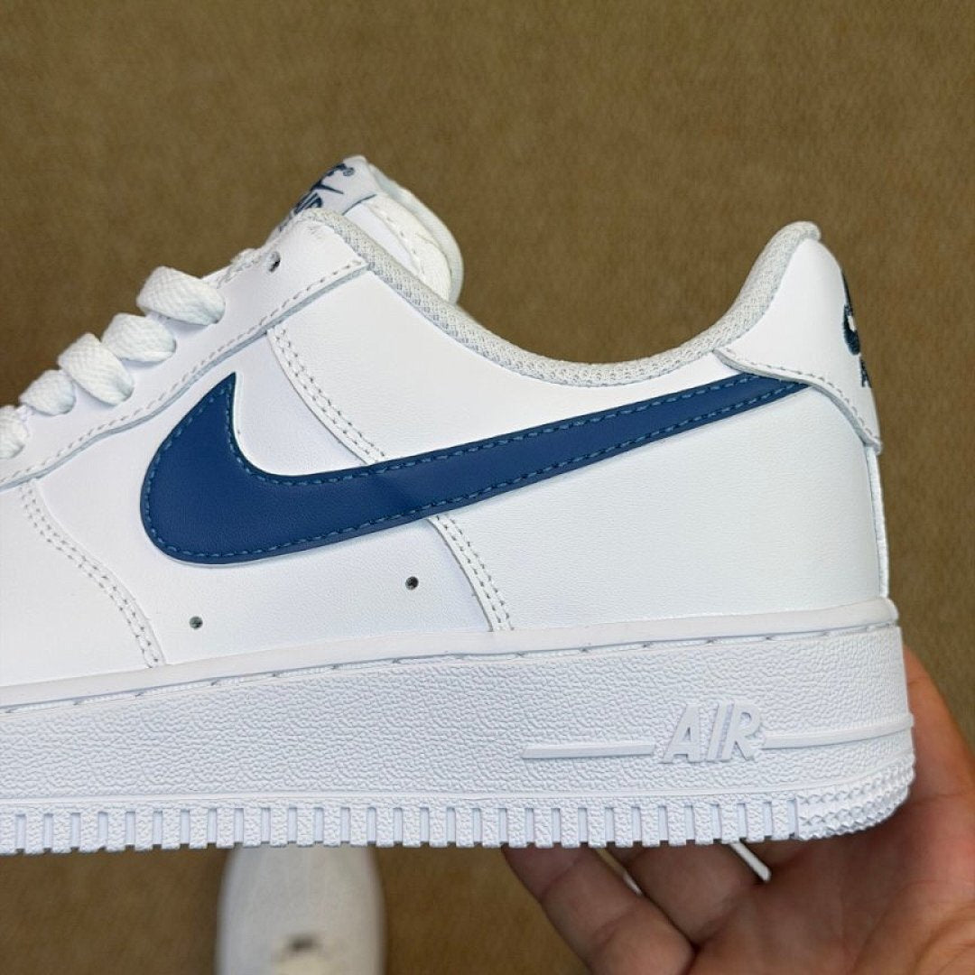 Nike Air Force 1 '07 Low White Royal Blue Sneakers DM0576-100 Men's Women's Casual Trainers AF1