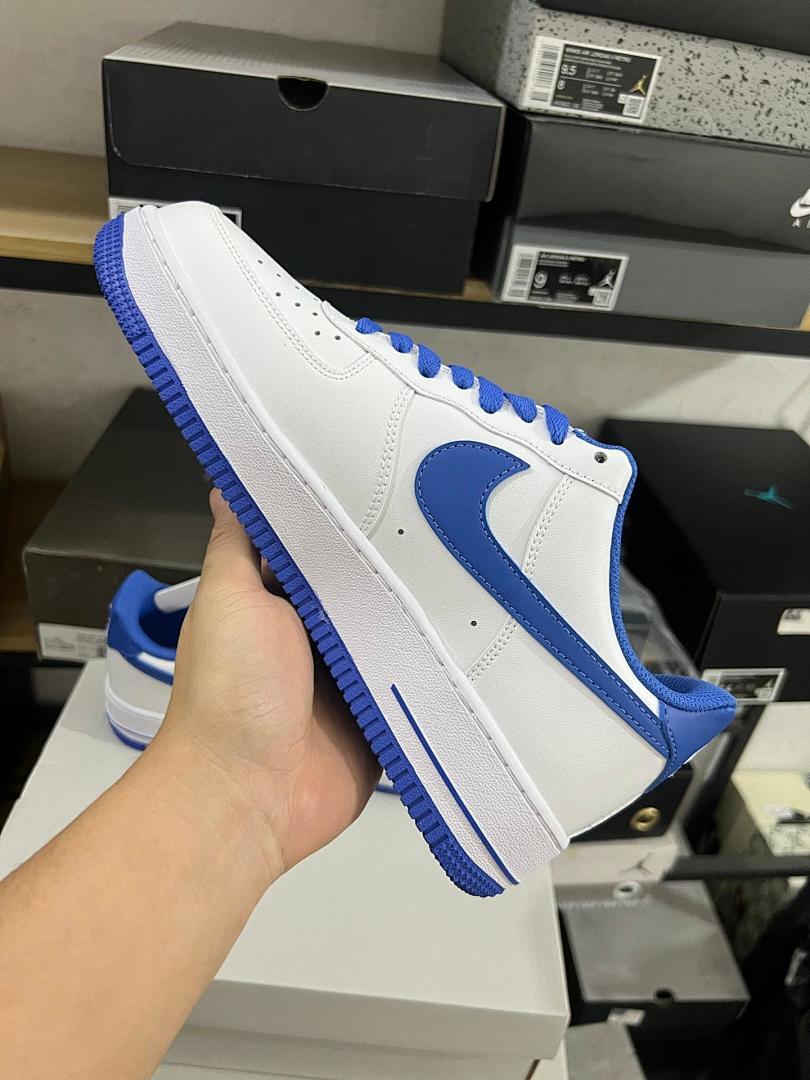 Nike Air Force 1 '07 Low White Game Royal FJ4170-100 Classic Sneakers Men's Women's Blue White AF1 Shoes